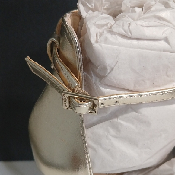 Jewel Badgley Mischka Mica Gold Jeweled Heels Size 10 NEW & Box - Picture 5 of 11